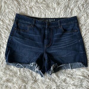 High rise stretch shorts